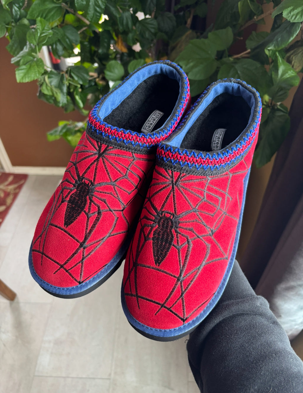 Spider Slippers kids (Red)