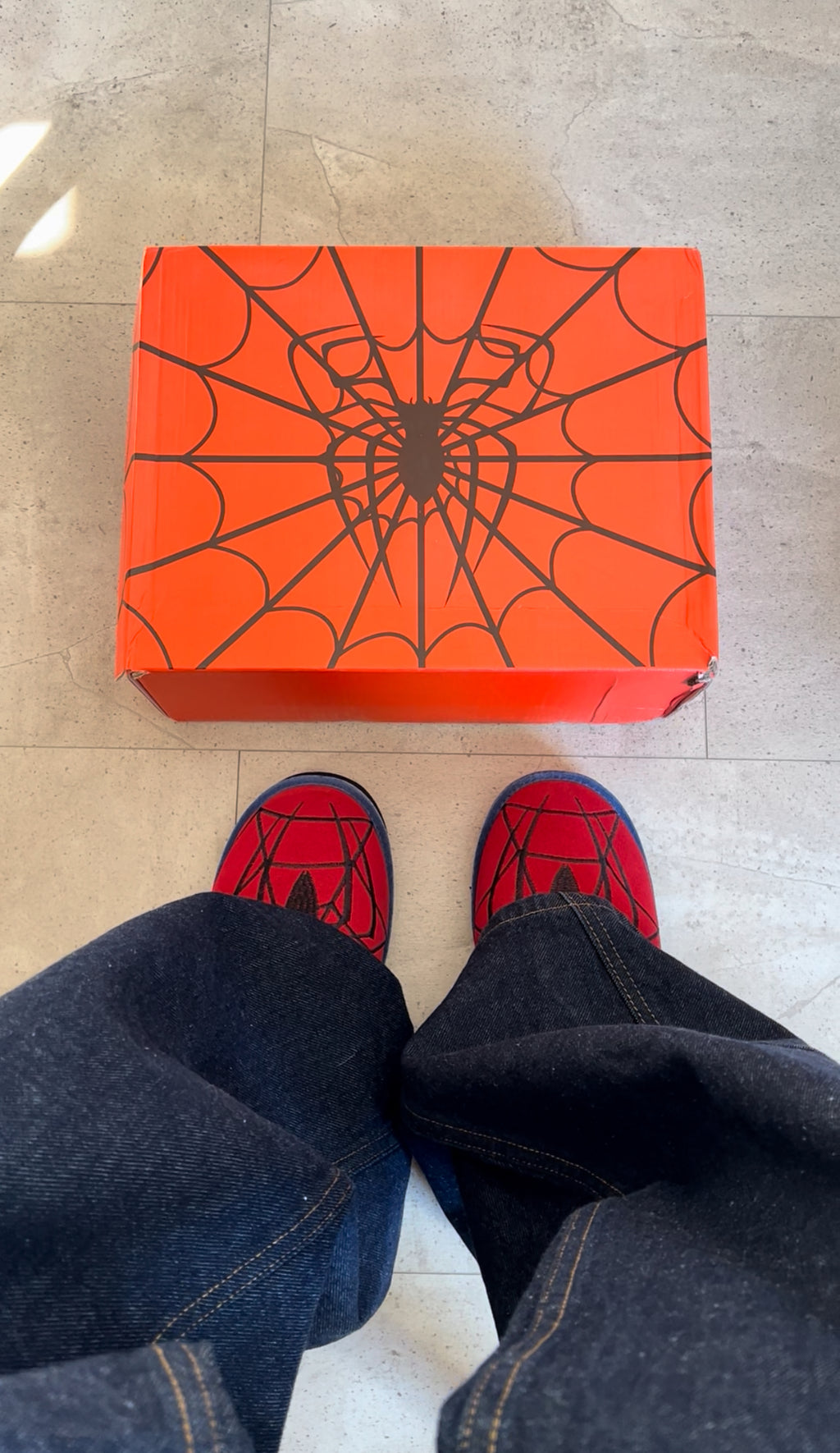 Spider Slippers Adult (Red)