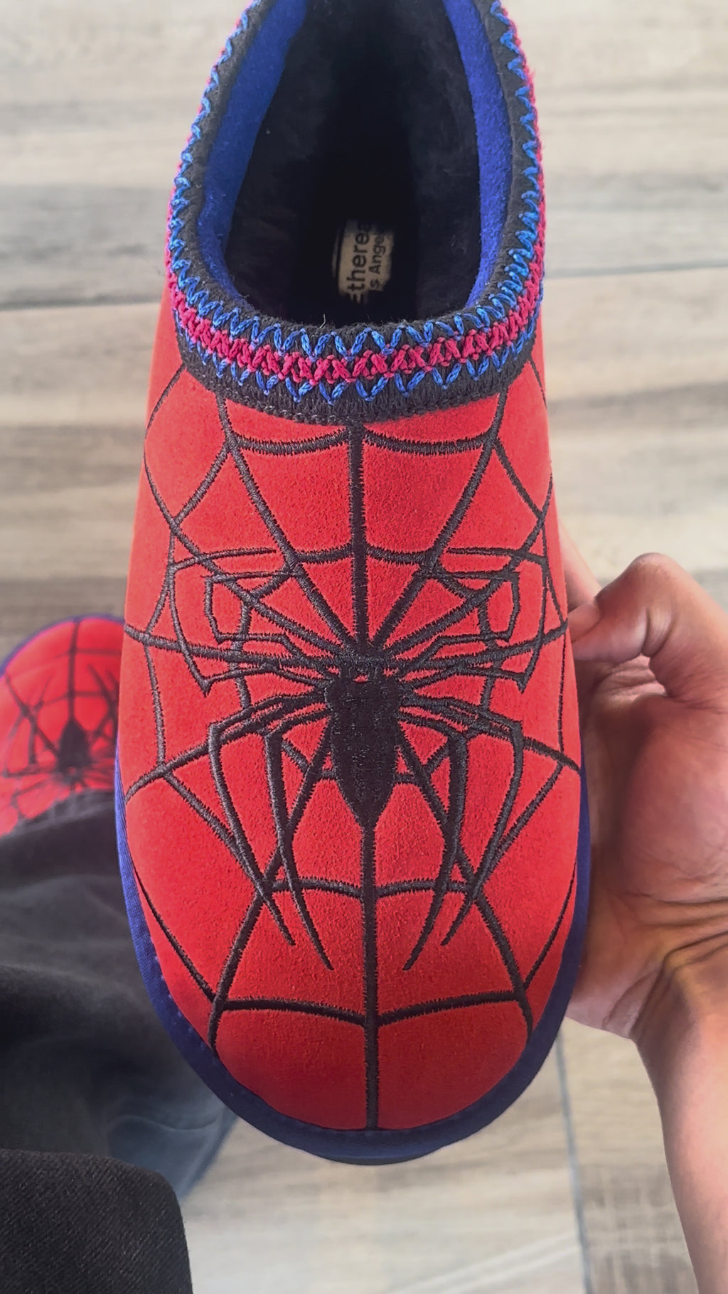 Spider Slippers Adult (Red)